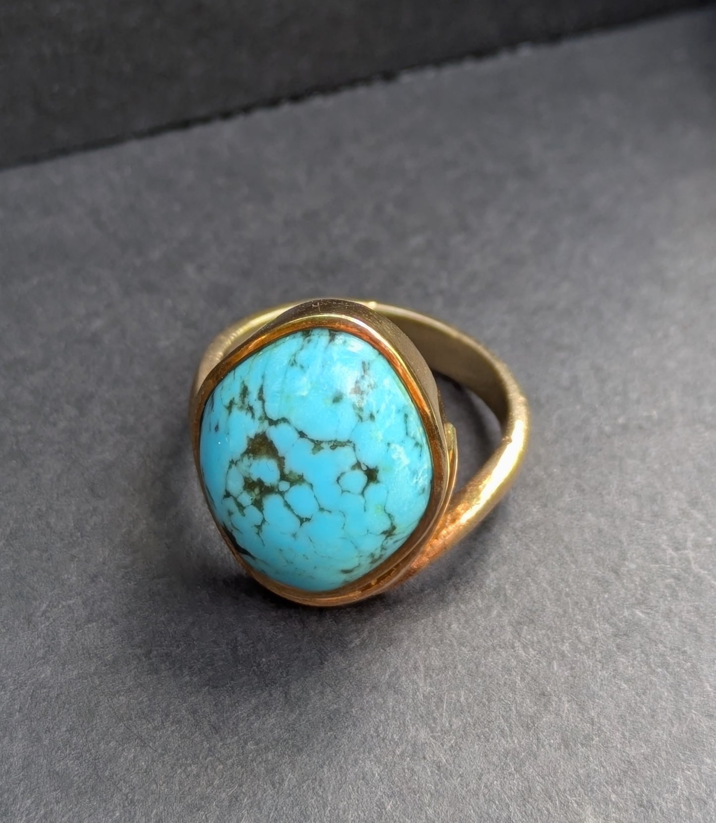 14kt German Turqoise Ring Circa ealy 1930's