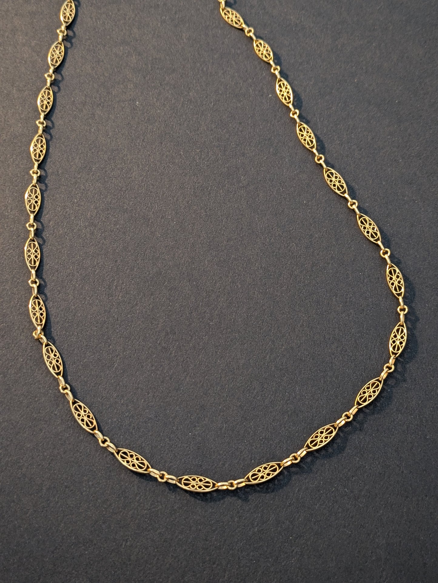 18kt Art Nouveau French Chain
