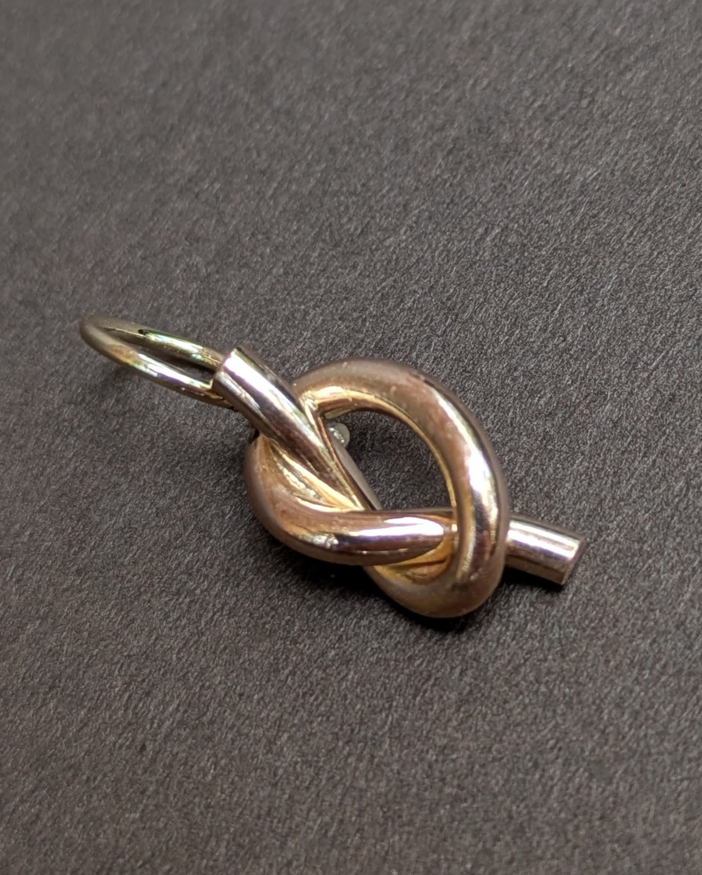 14kt Love Knot Charm- Converted Pin