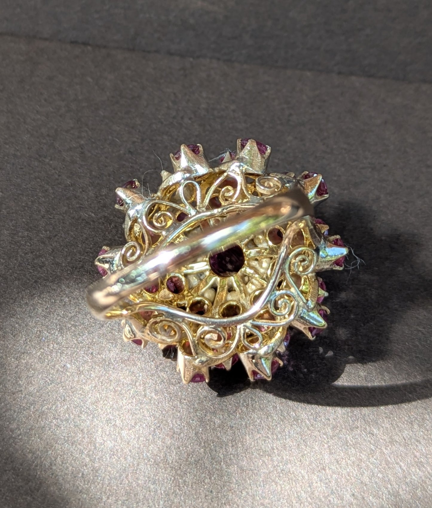 14kt 1960's Ruby Ballerina Ring