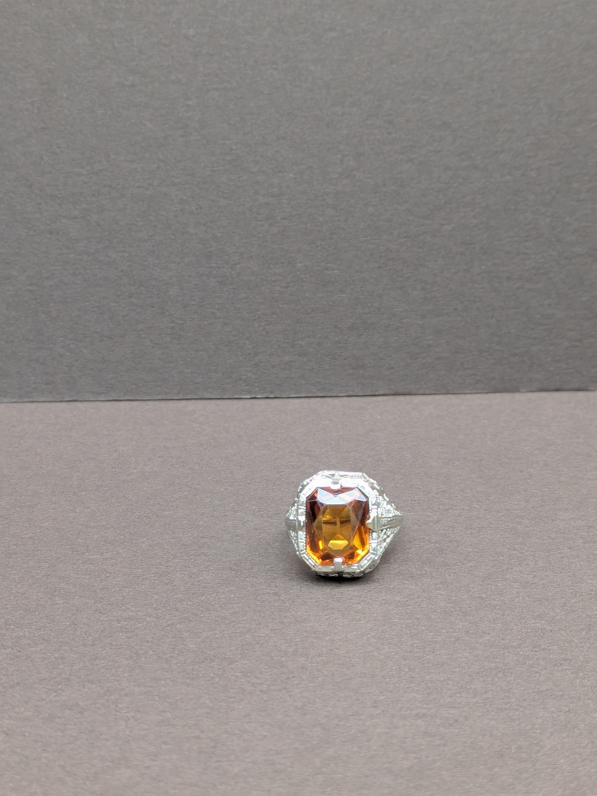 14kt White Gold Filigree Ring