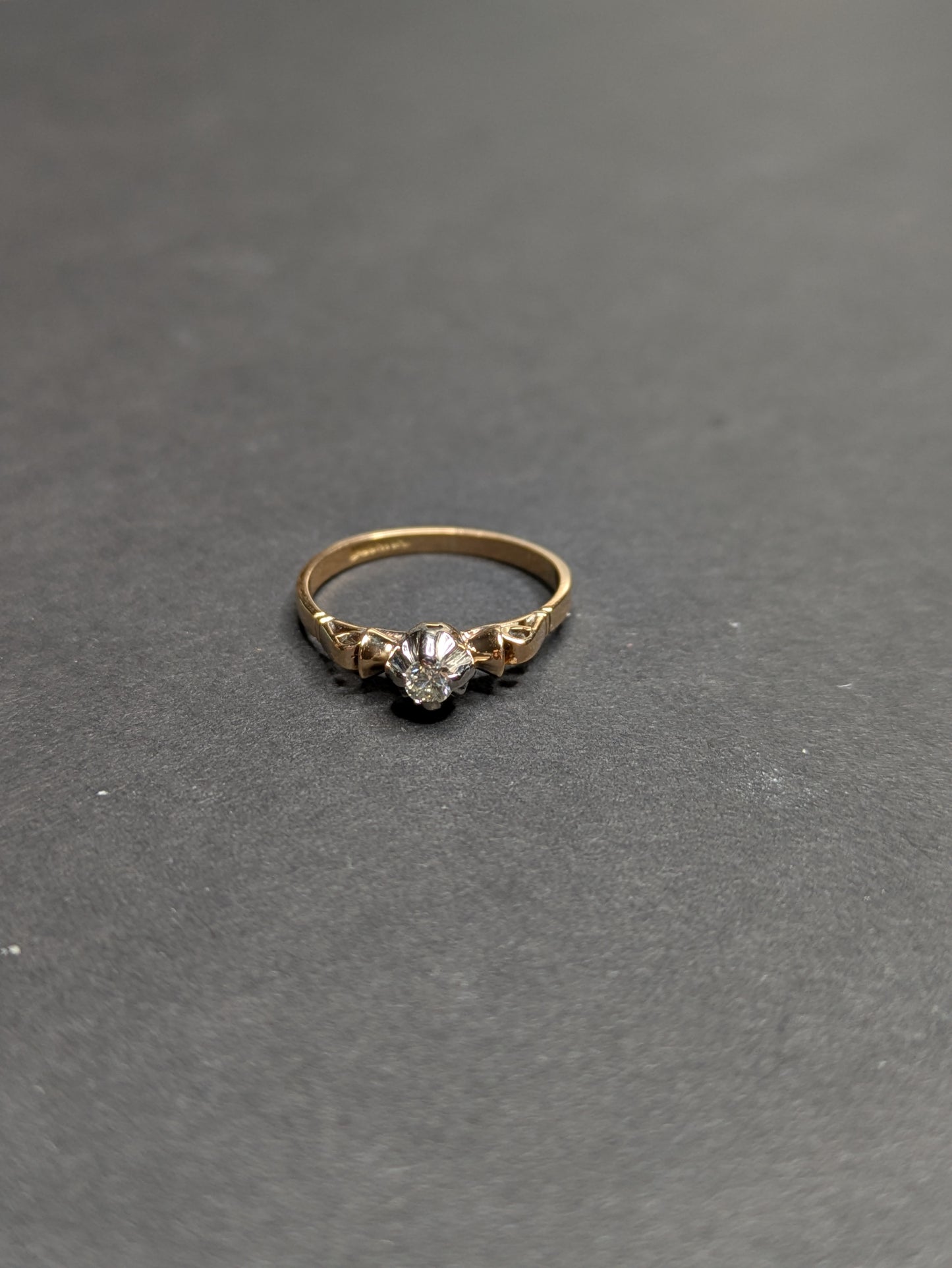 Early 1900's 14kt OEC Diamond Ring
