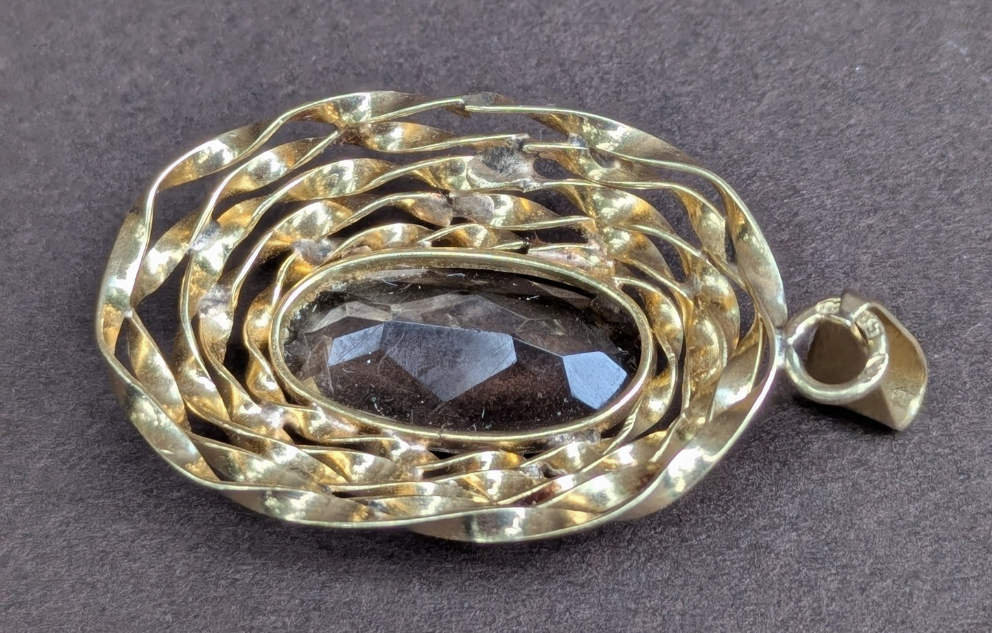 German 14k Citrine Pendant