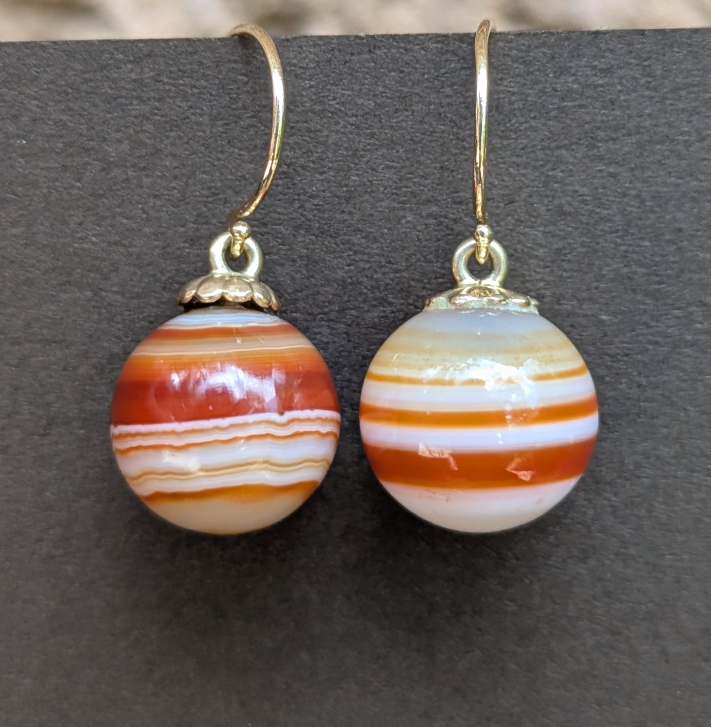 14kt Agate Earrings