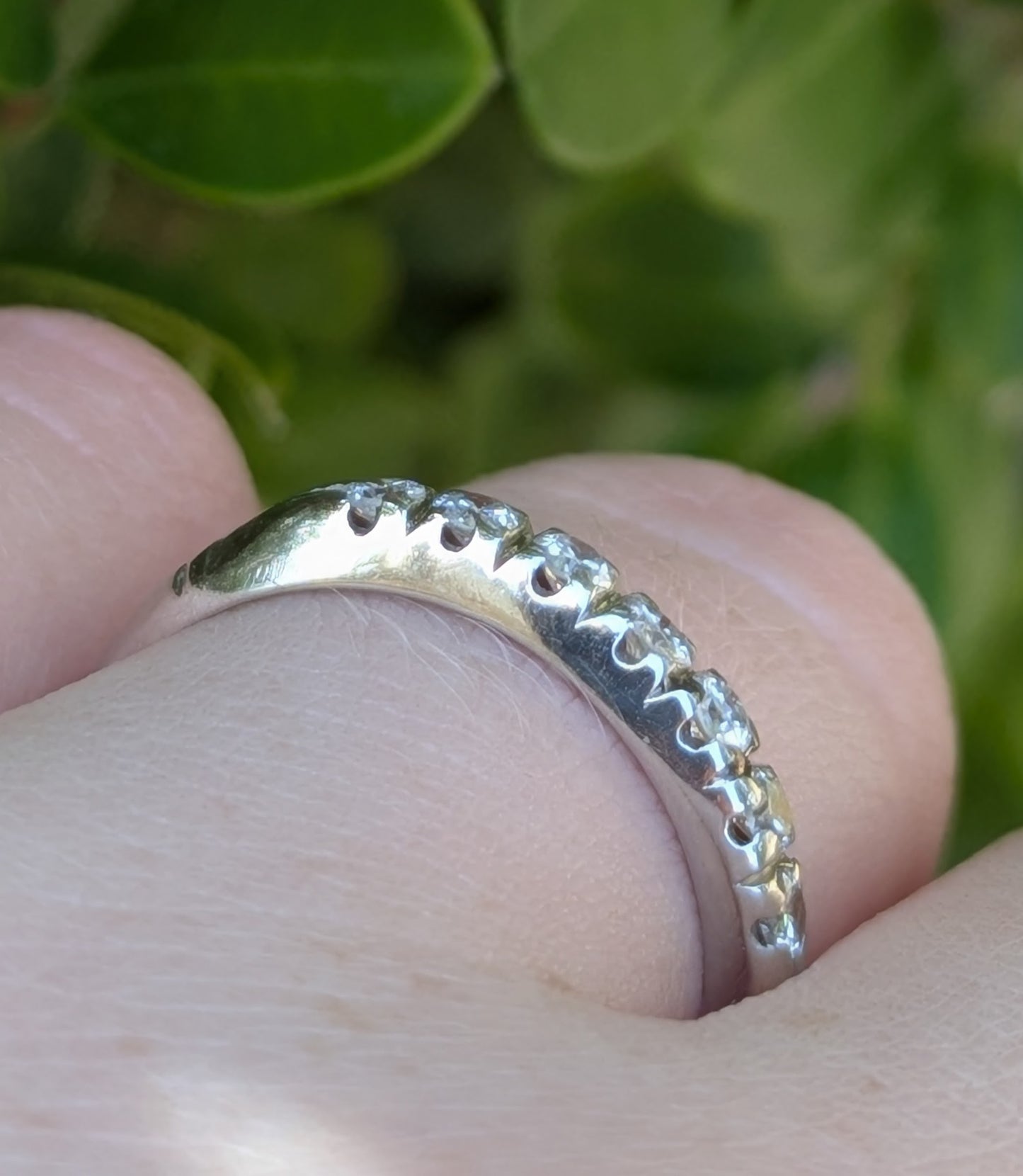Platinum with Transitional Cut Diamond Anniversary Band