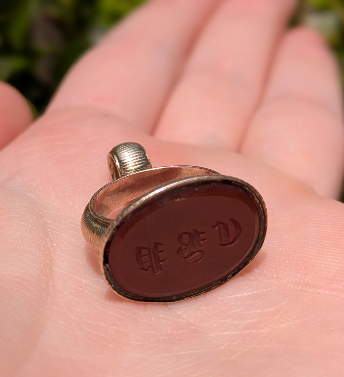 Carnelian 14kt Intaglio Fob