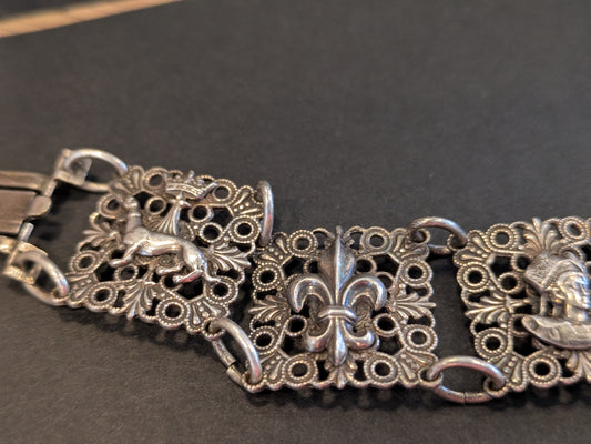French Silver Bracelet Early 1900's