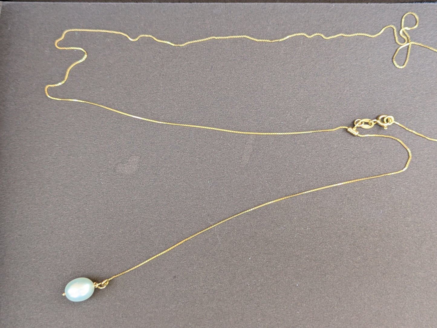 Modern 14kt Milor Pearl Movable Necklace