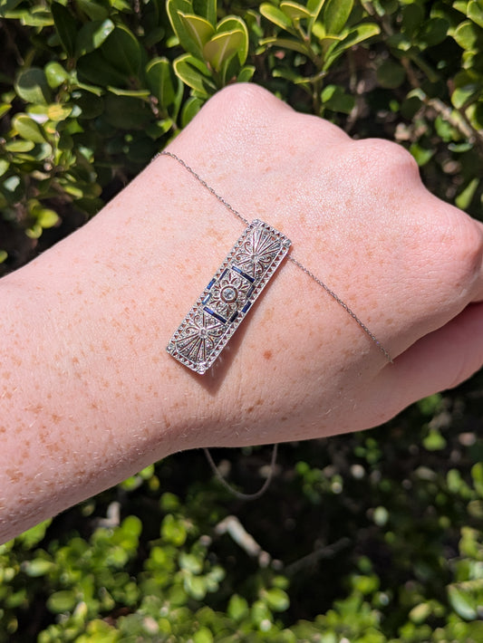 14kt Dutch Mourning Ring Buckle Style with Hidden Hair