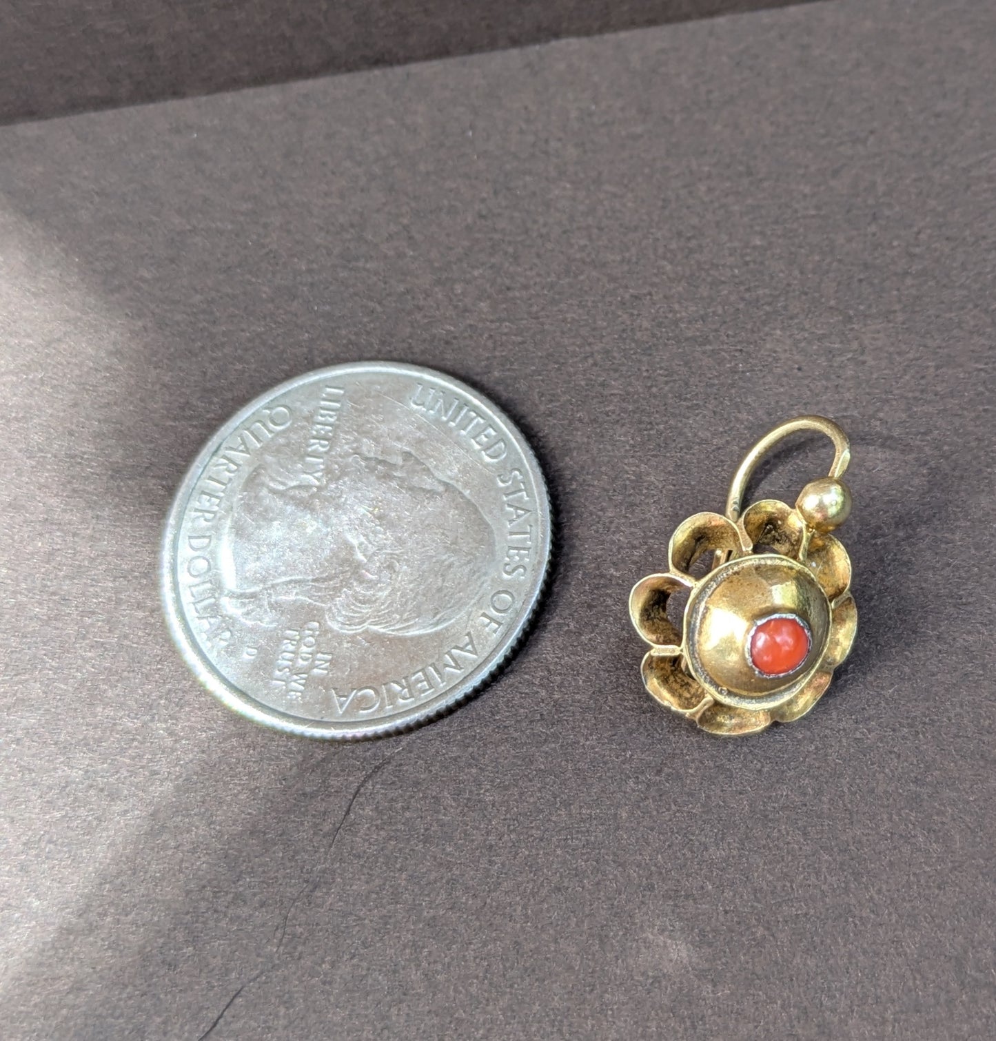 Iberian 18kt Coral Day and Night Dormouse Earrings