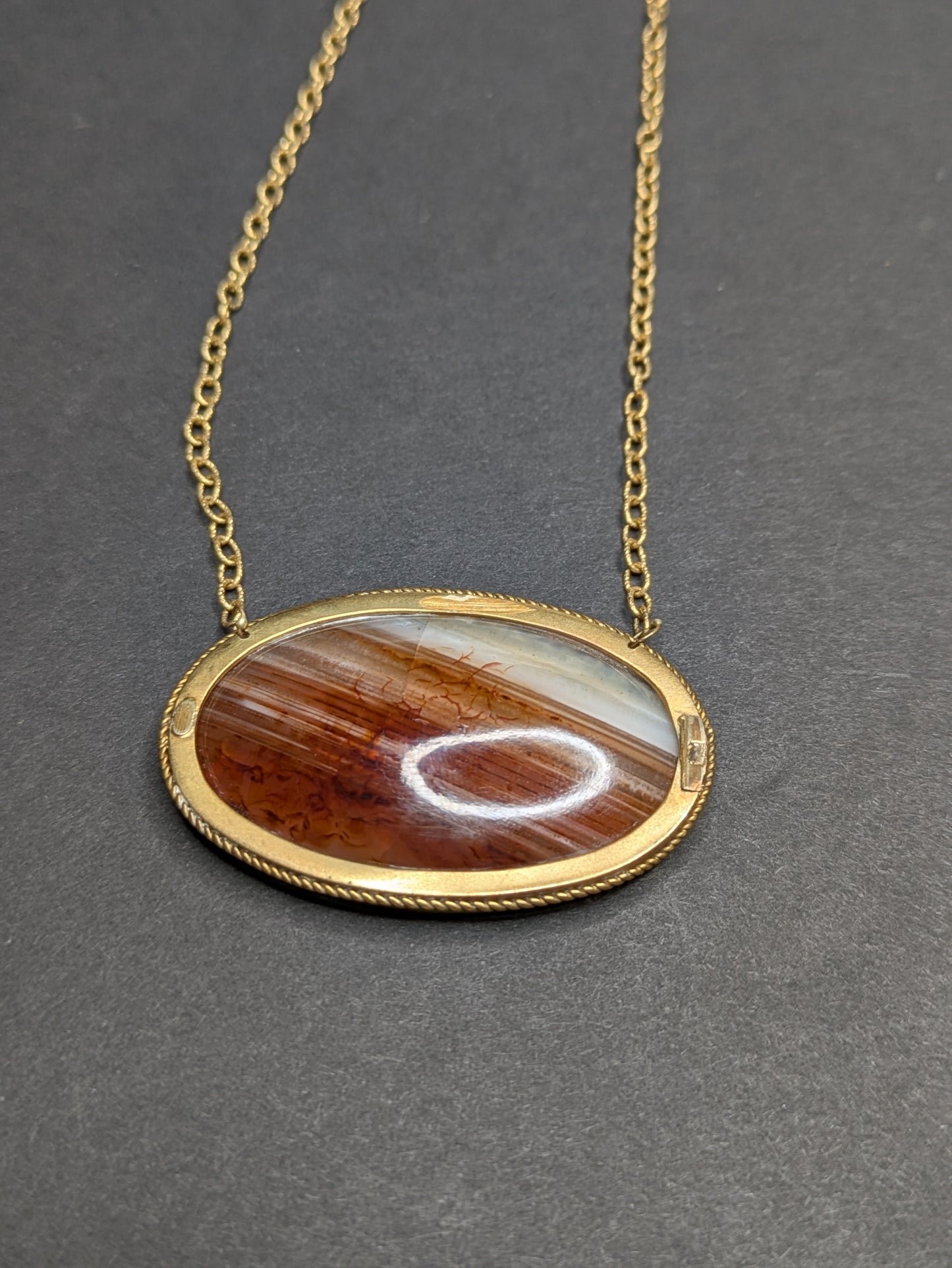 Large Intaglio Wolf Necklace