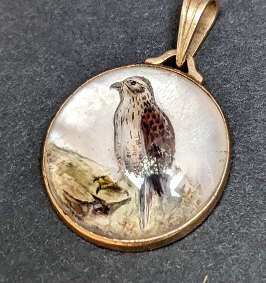 14k Essex crystal falcon