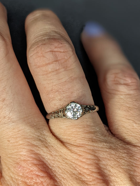 single stone diamond ring