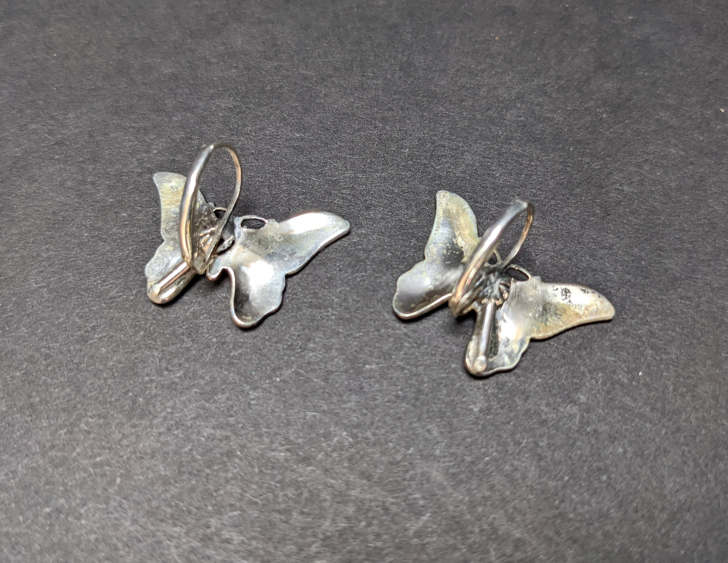 Sterling butterfly earrings