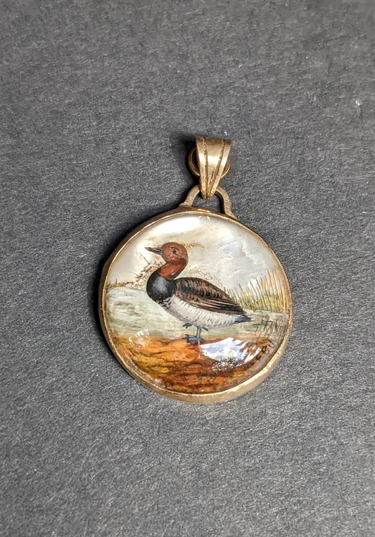 14kt Essex Crystal Duck Pendant