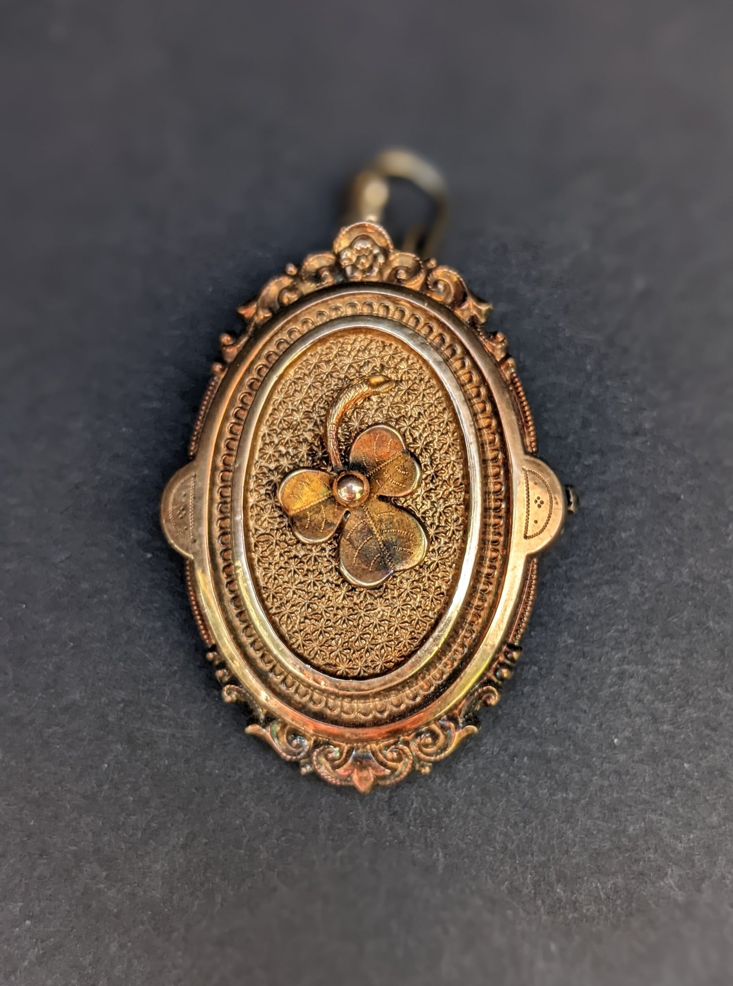 8k 1880's German Shamrock Locket