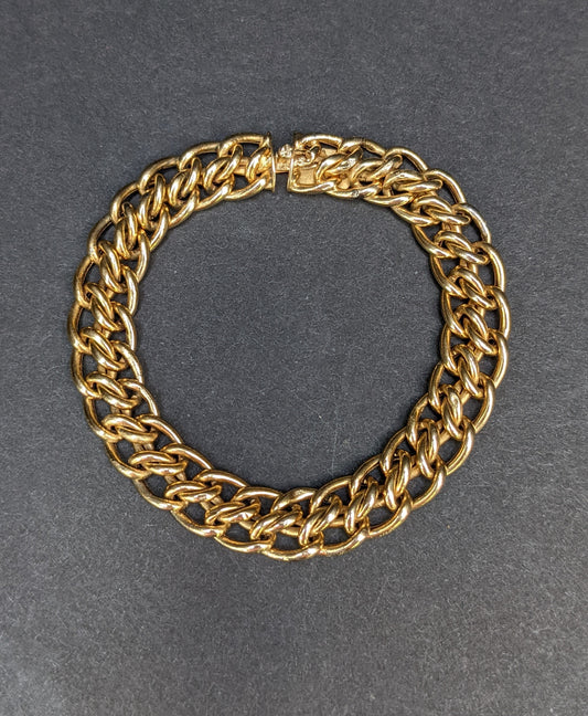 Hallmarked 18k Spanish double link bracelet