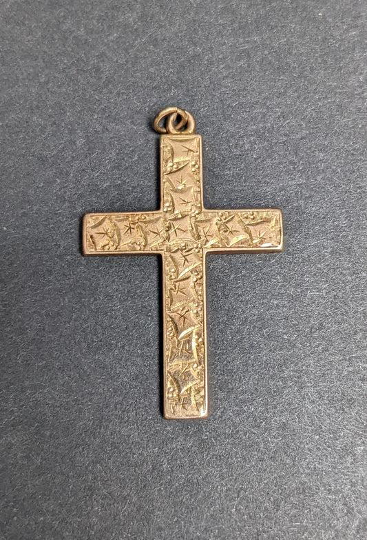 15k Gold English Cross