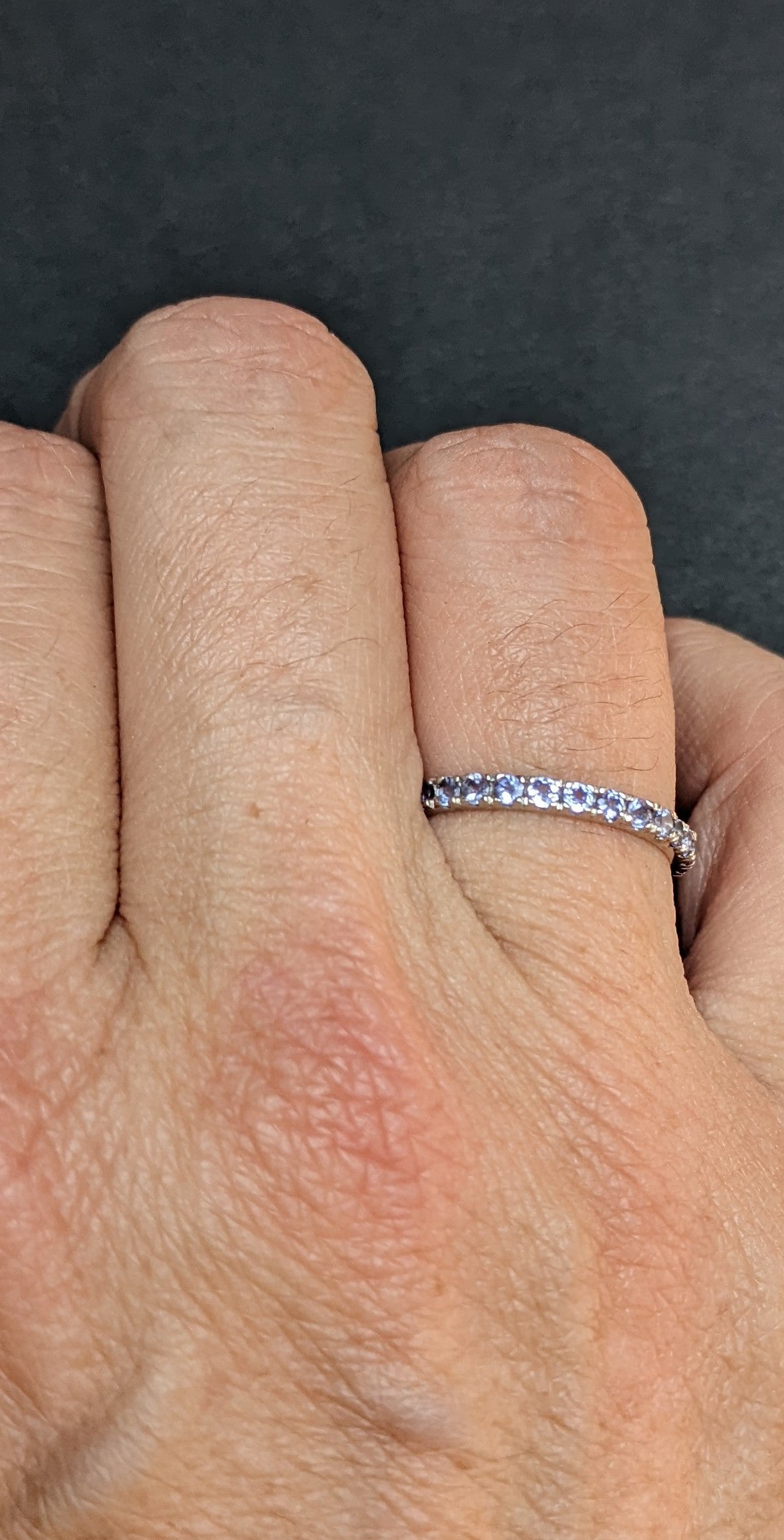 14k tanzanite eternity band