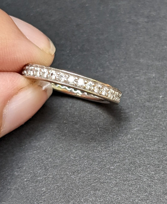 14k Diamond Eternity Band