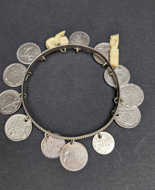 Bangle Bracelet Filled with Love Tokens