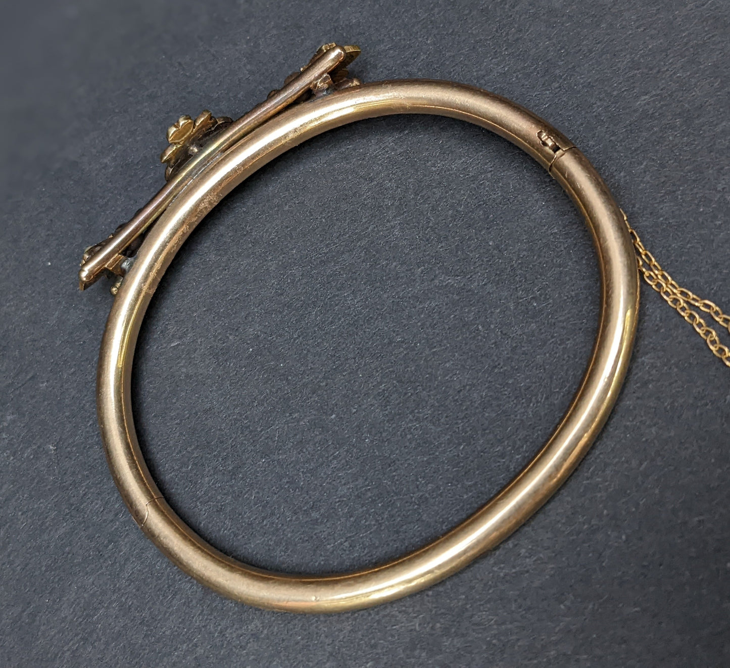 Victorian Double Heart Seed Pearl Bracelet