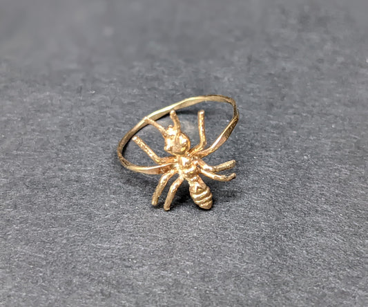 Gold Spider Ring