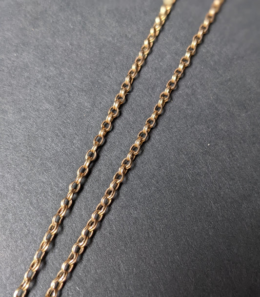 9k Victorian chain with barrel clasp