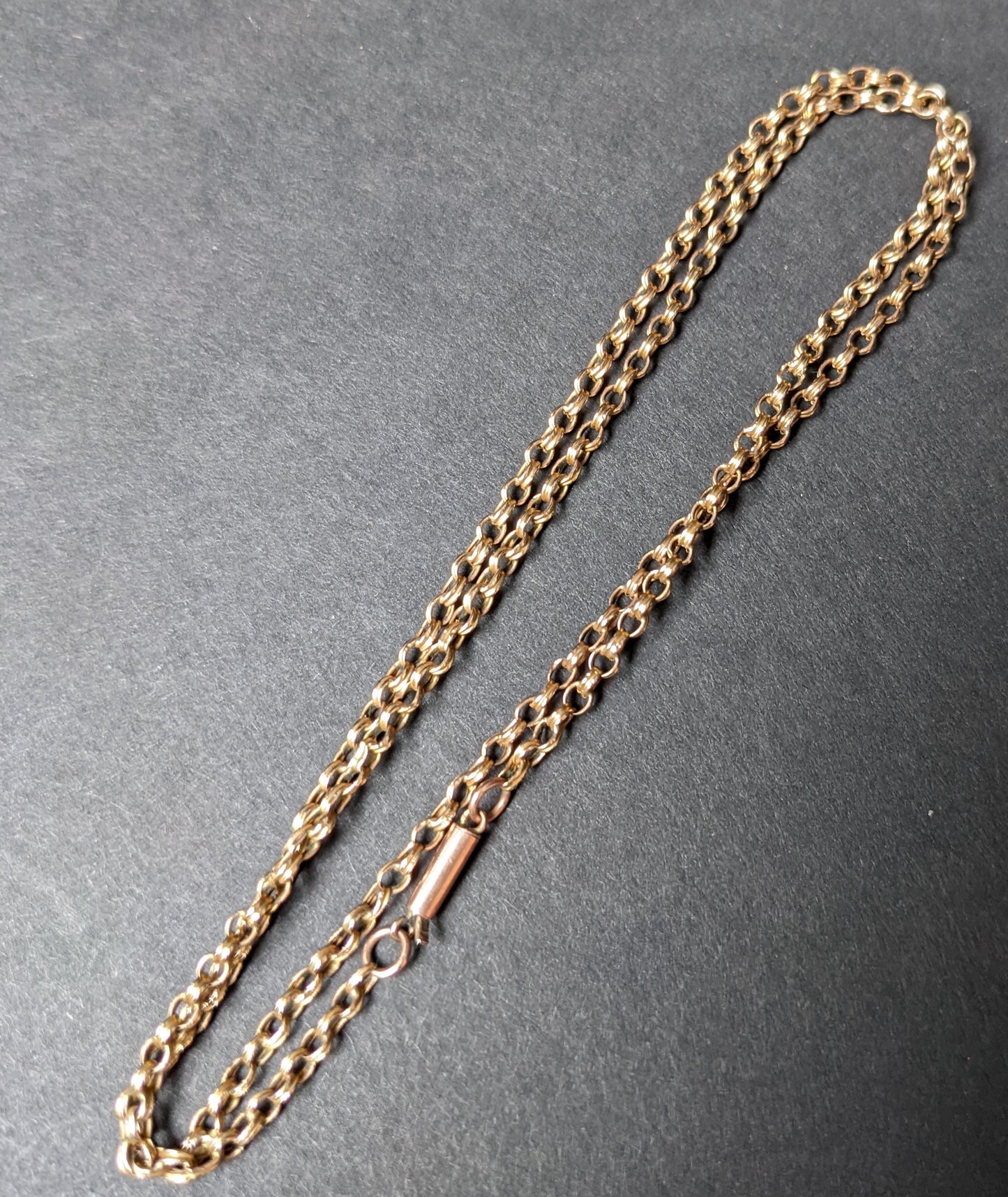 9k Victorian chain with barrel clasp