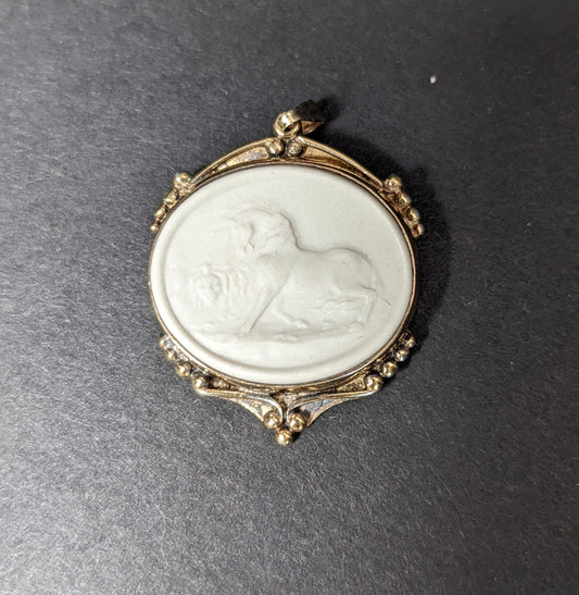 Equestrian Wedgewood pendant