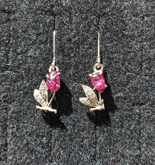 Ruby and Diamond Tutti Frutti Earrings
