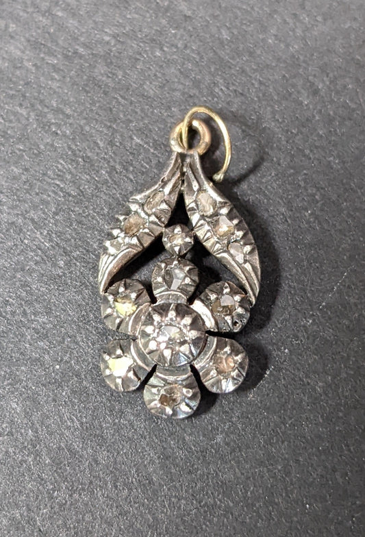 Diamond Flower Pendant, early 1800s