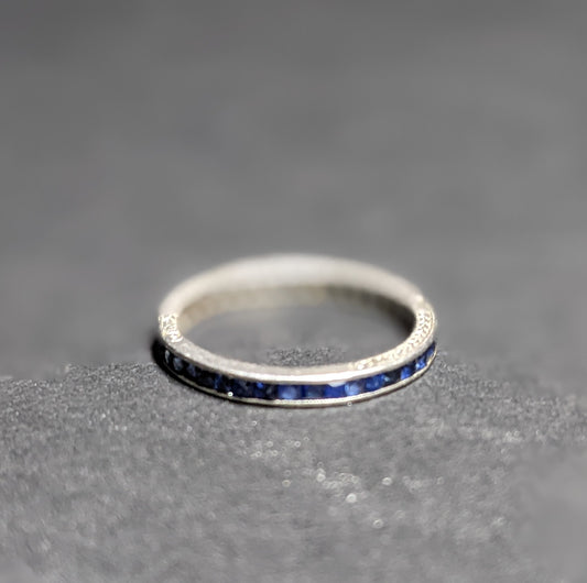 Art Deco sapphire eternity band (11)