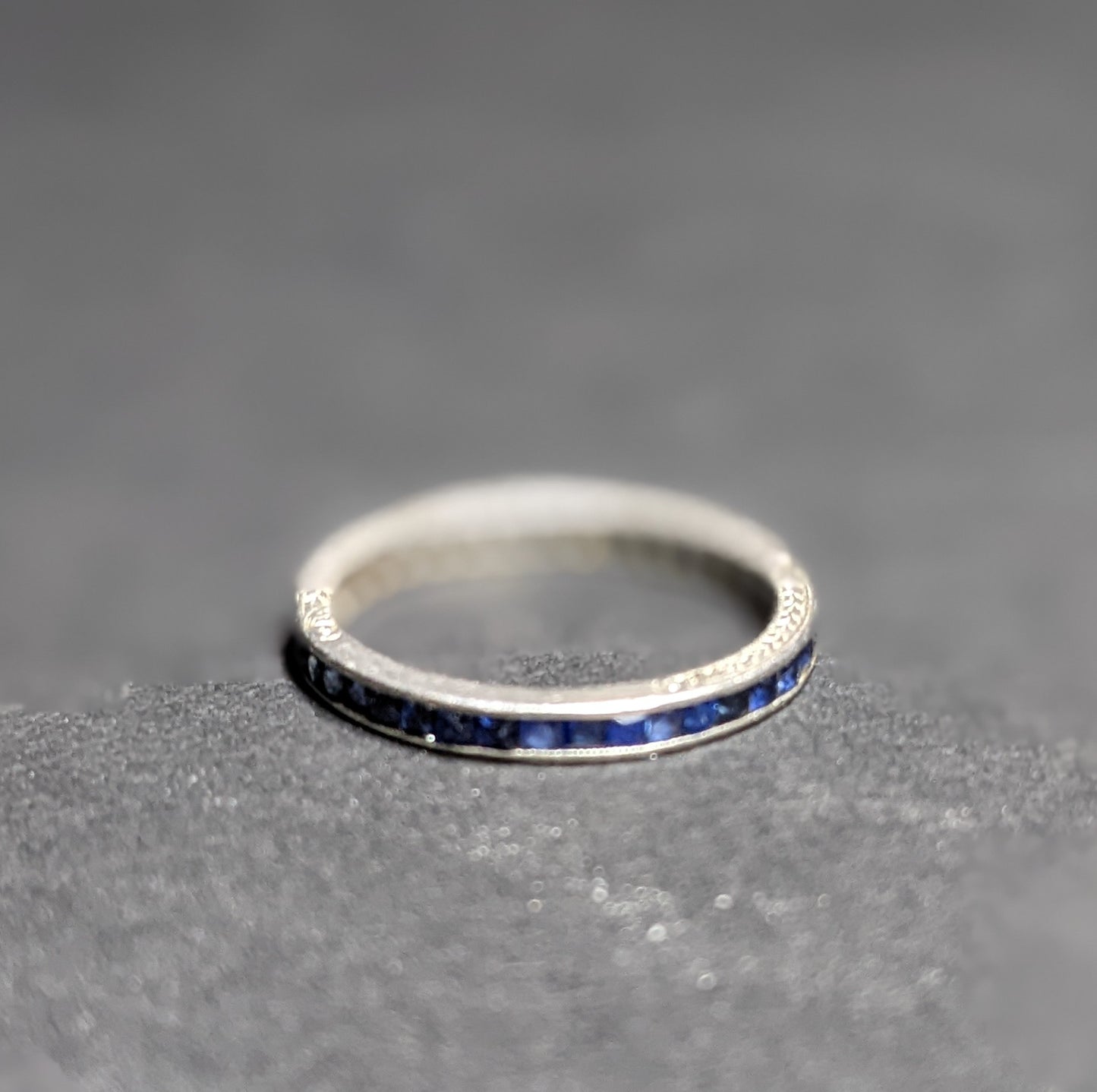 Art Deco sapphire eternity band (11)
