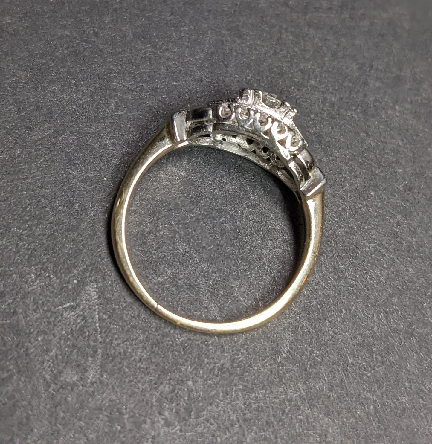 1930's transitional cut diamond ring