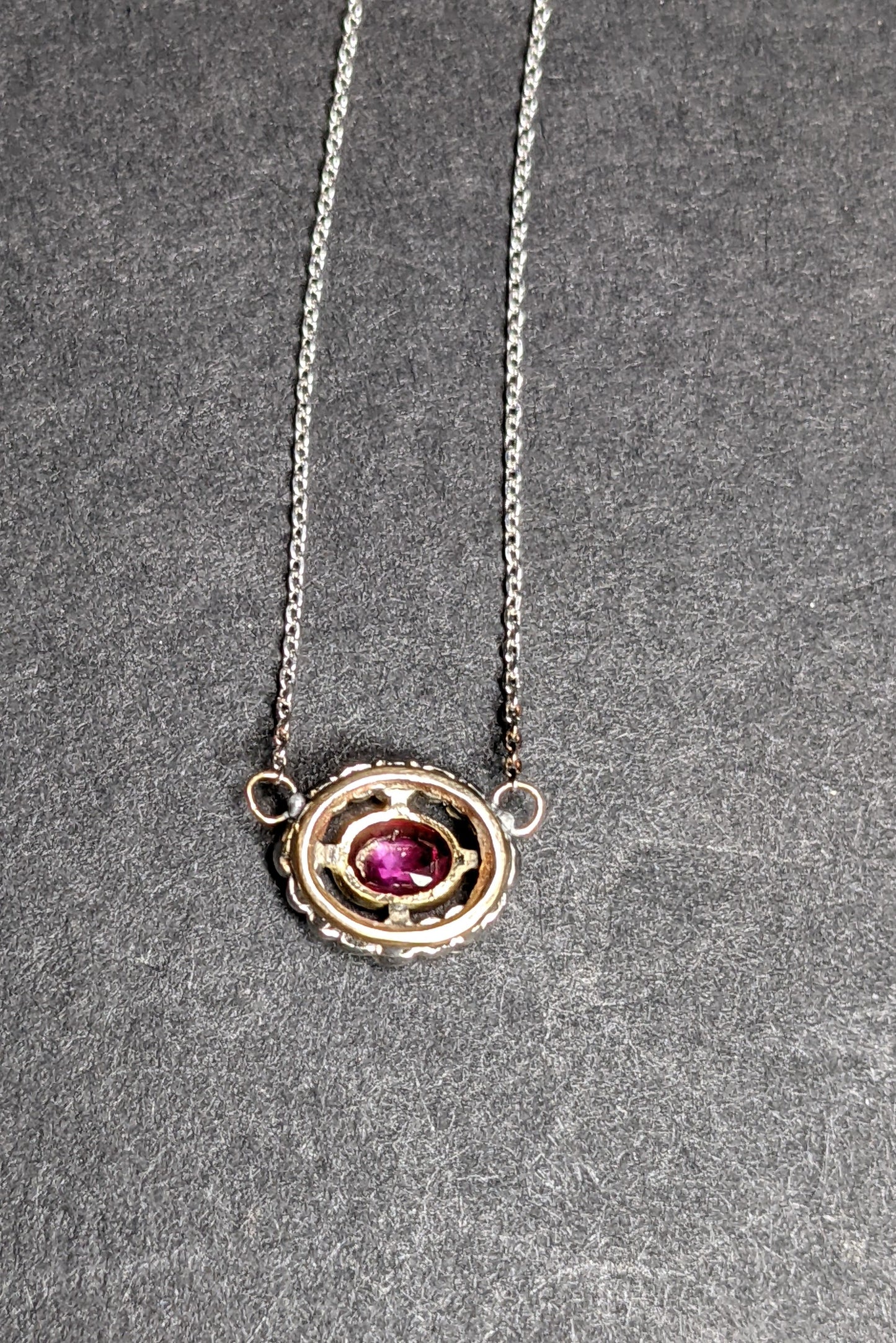 Art Deco ruby and diamond necklace