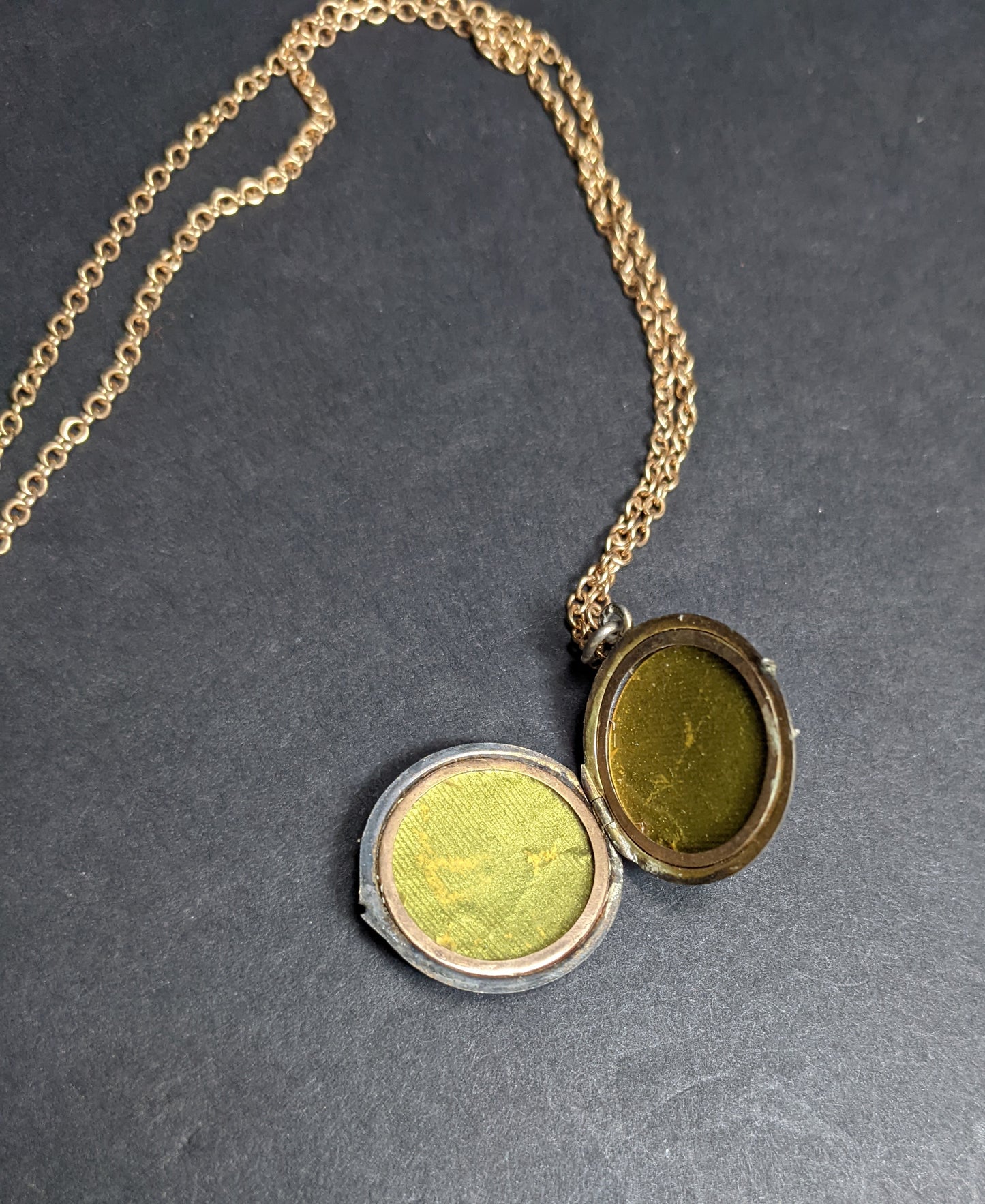 French sterling guilloche enamel locket