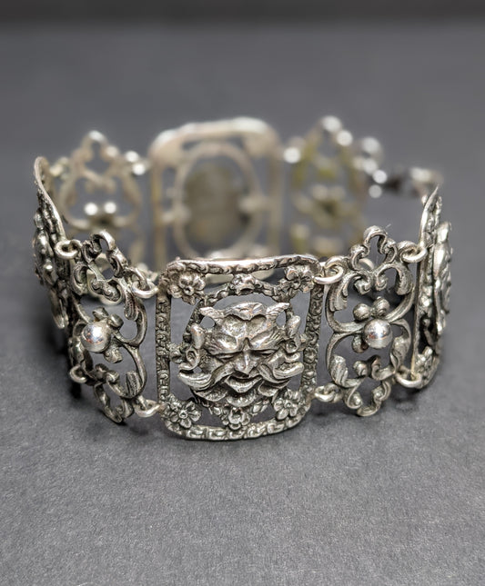 800 Silver Allegorical Bracelet from Italy
