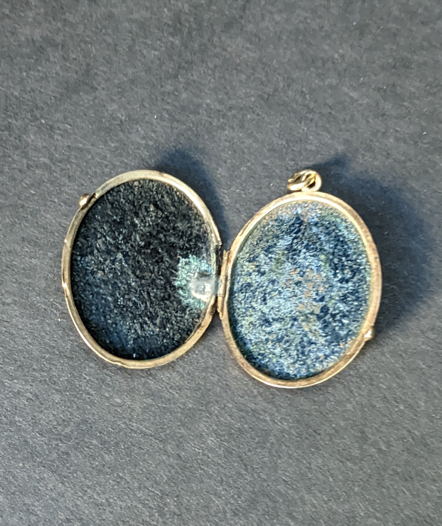 14k oval locket 1870s