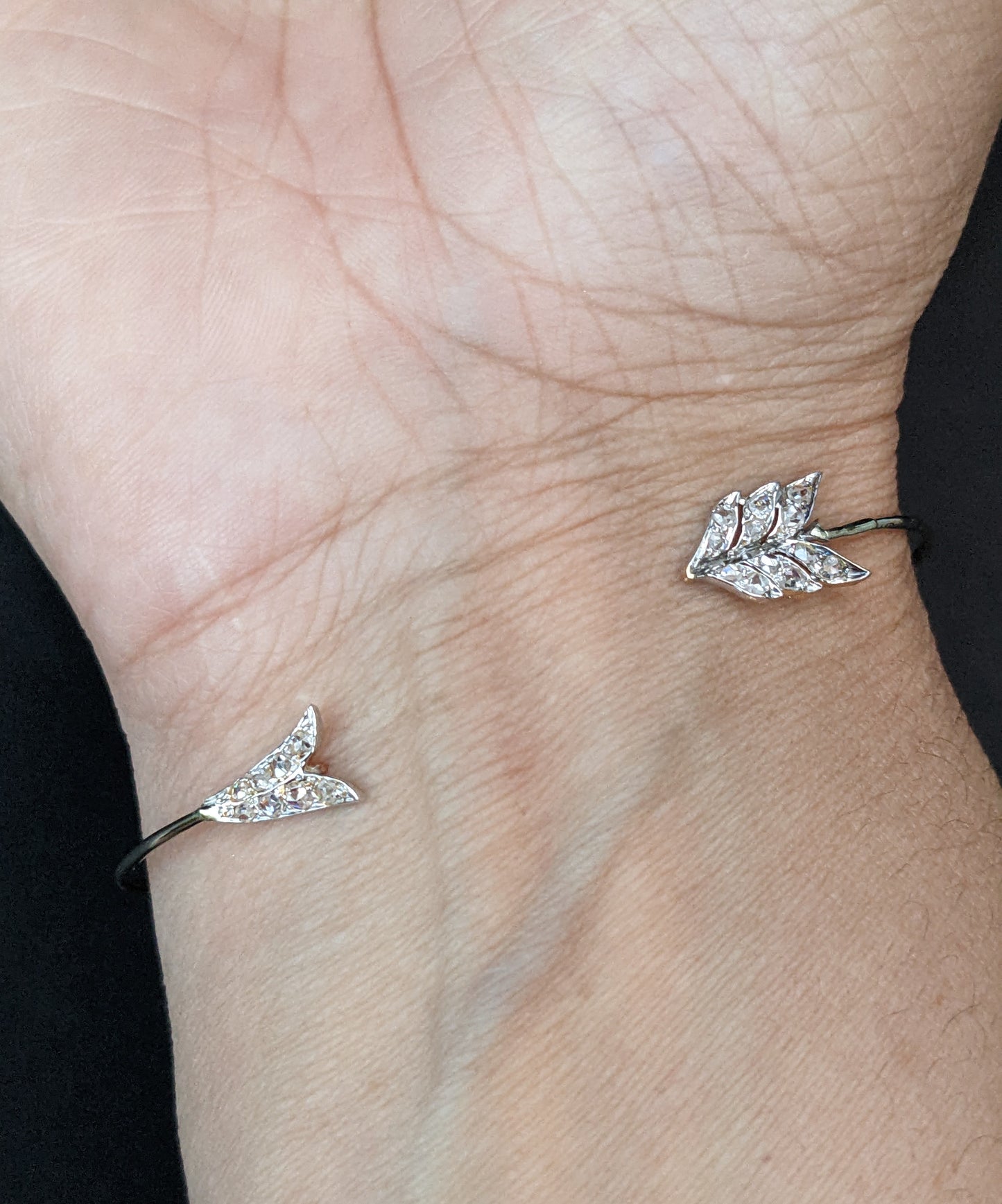 14Kt Platinum and Diamond Arrow Bracelet Conversion