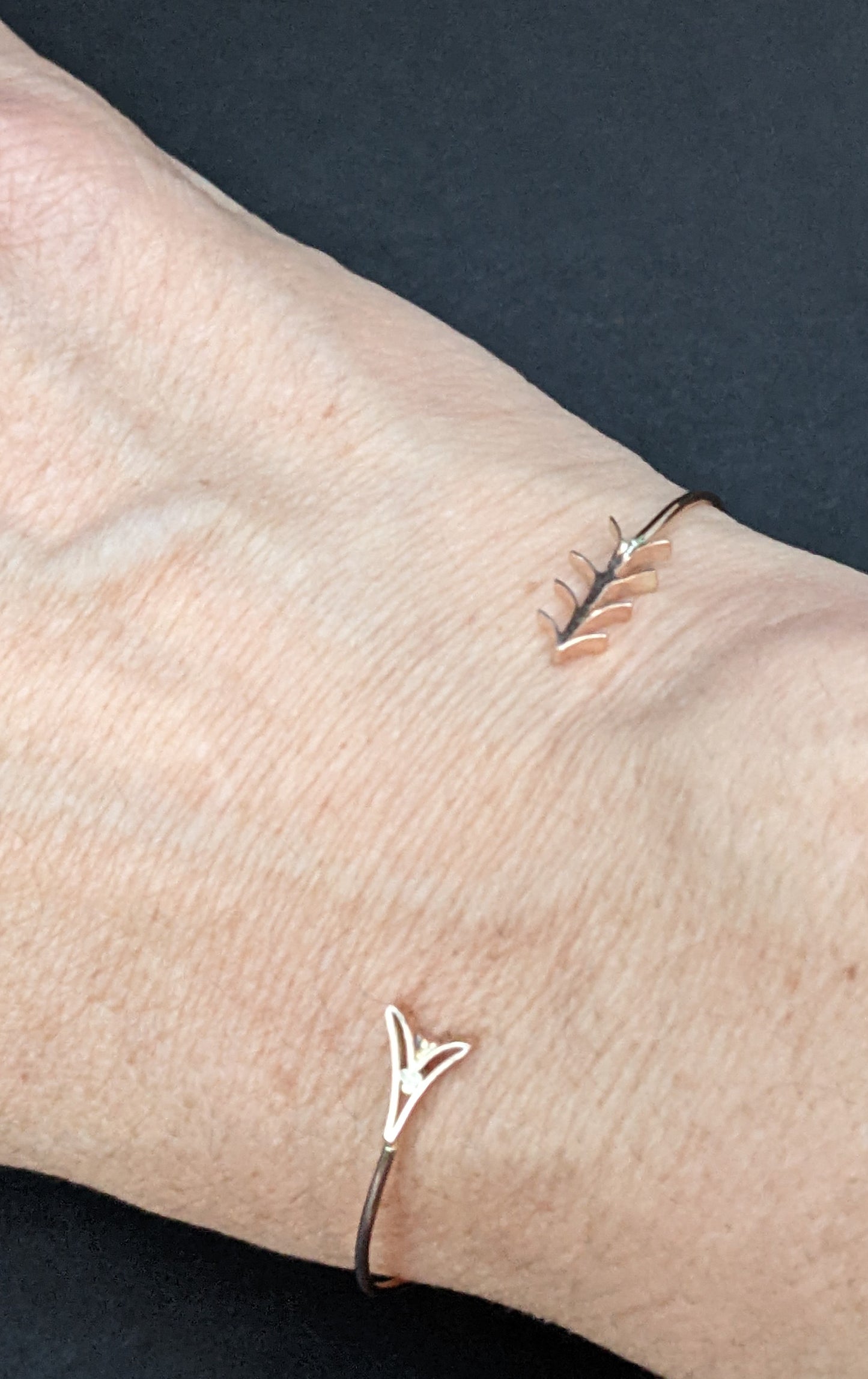 15Kt Rose Gold Arrow Conversion Bracelet