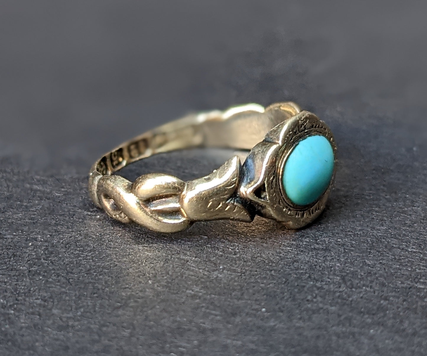 15K Turquoise English Regency Ring