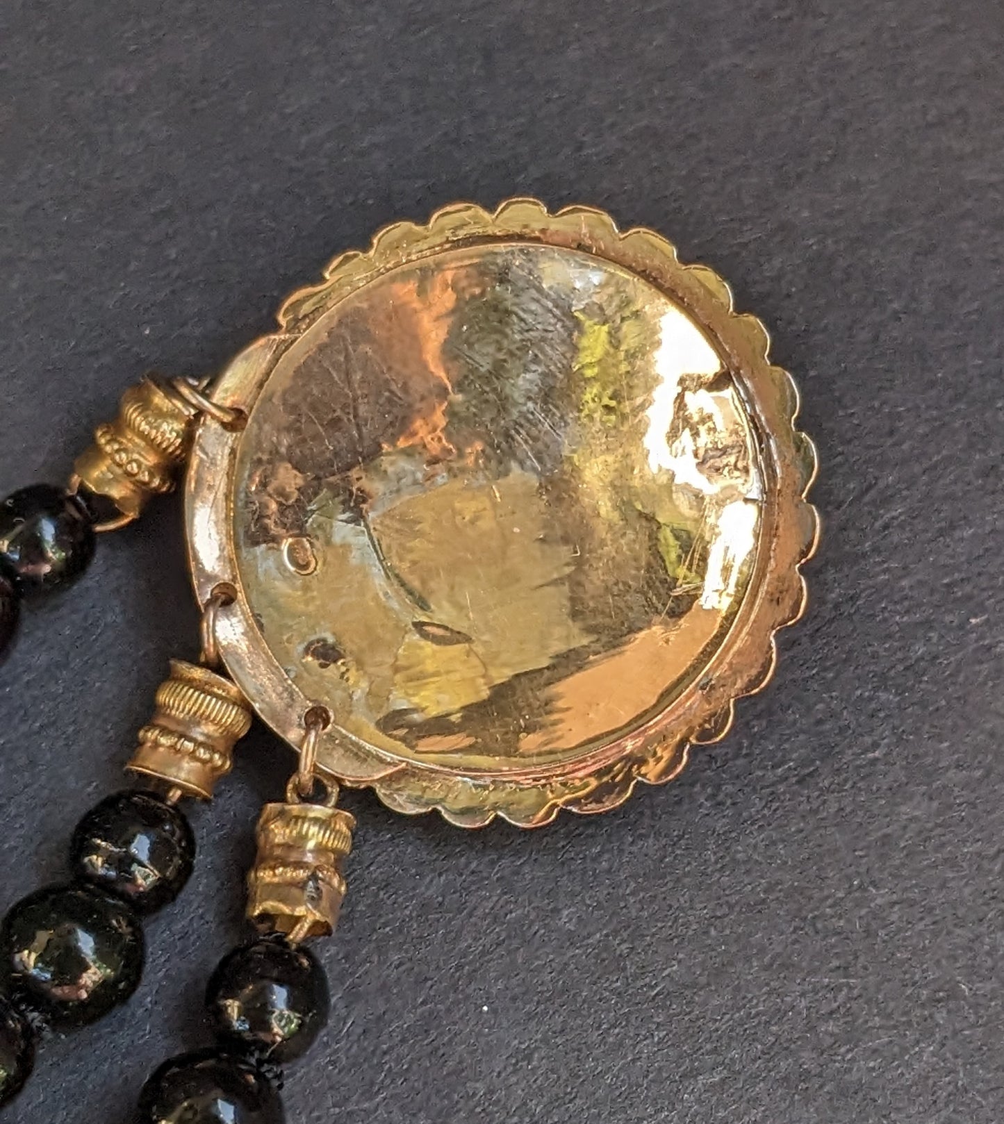 14k Dutch 3 String Onyx Choker